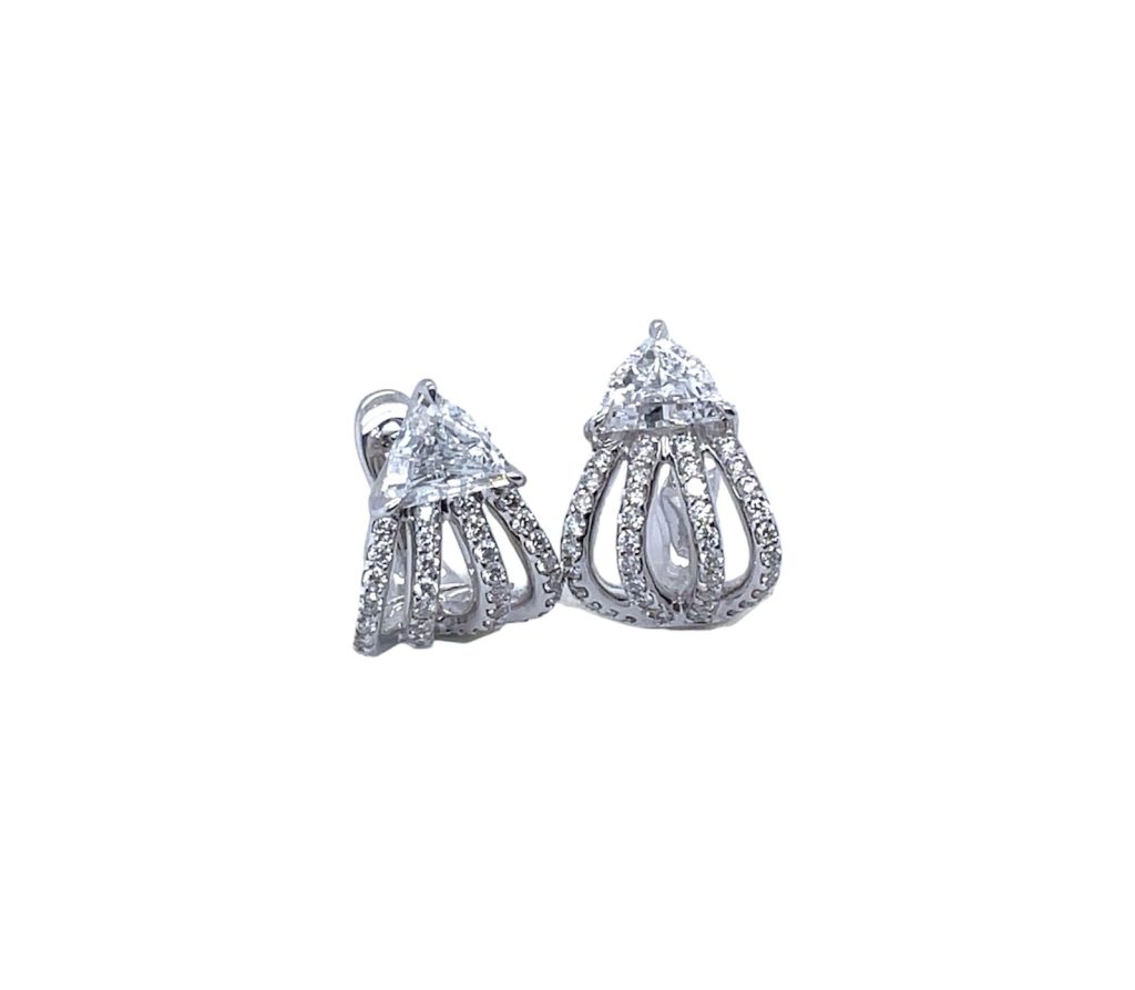 Diamond Earrings Tringle