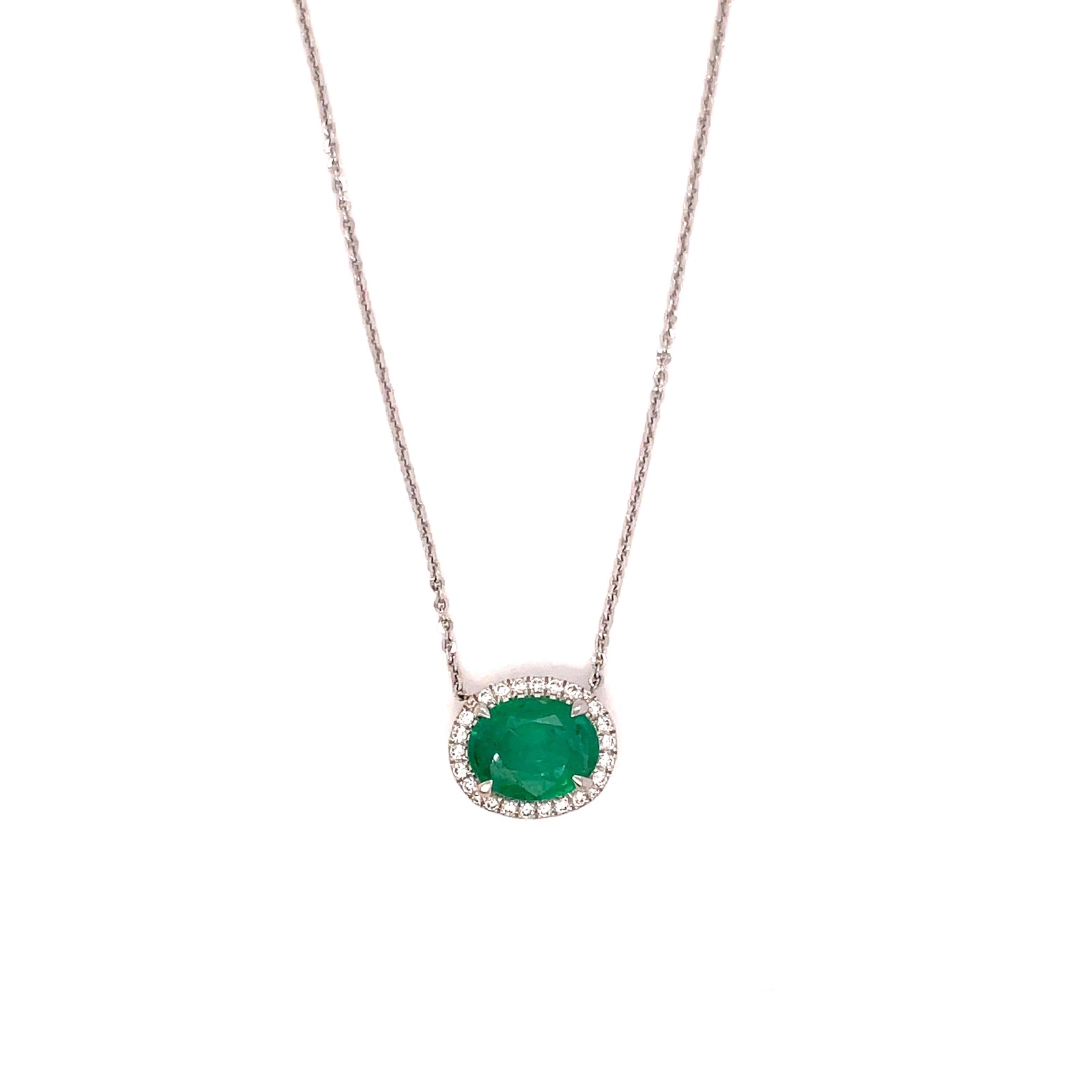 Emerald Oval Necklace( 10.1.24)