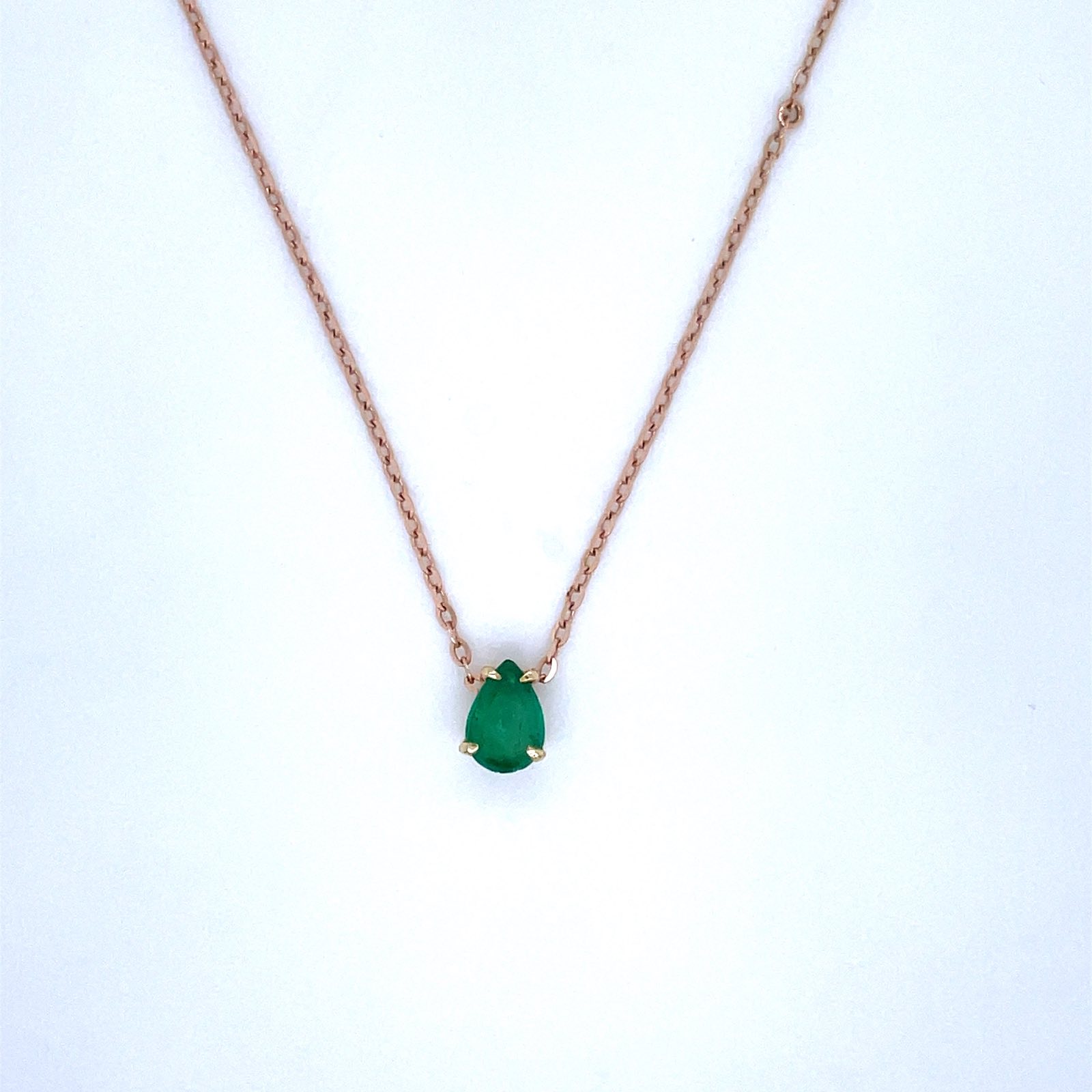 Pear Shape Emerald Necklace ( small) 1.10.24