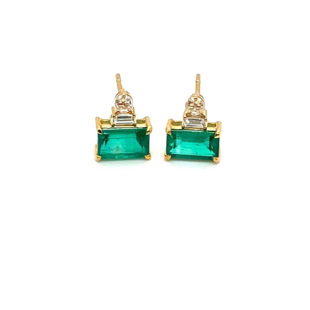 Emerald Stud EArrings