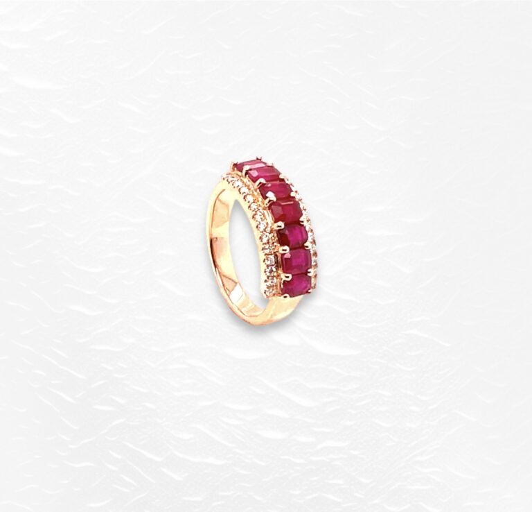 Ruby Half Eternity Ring